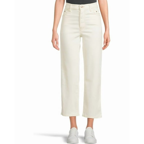 Women's Levi's® Riveted Ribcage Straight Ankle Jeans Color: Egret Size: 24(US 00)M