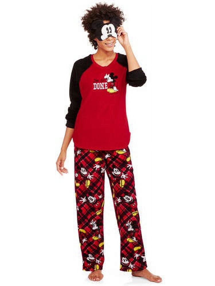 Women's License Pajama Plush Fleece Sleep Top and Pant 2 Piece Giftable ...