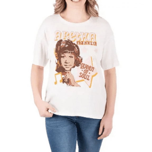 Women's Licensed Band Tee (Aretha Franklin, Large)