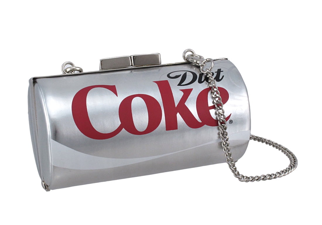 Women's Licensed Diet Coke Can Evening Bag Coca-Cola Clutch Style Handbag 