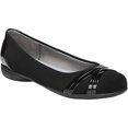 thumbnail image 1 of Women's Life Stride Aliza Ballet Flat Black Faux Leather 10 W, 1 of 6
