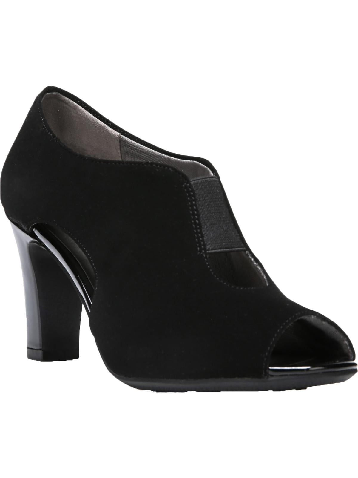Women s Life Stride Coana Open Toe Bootie Taupe PU 6 M Walmart