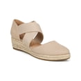 thumbnail image 1 of LIFE STRIDE Womens Beige Comfort Keaton Round Toe Wedge Slip On Espadrille Shoes 6.5 M, 1 of 7