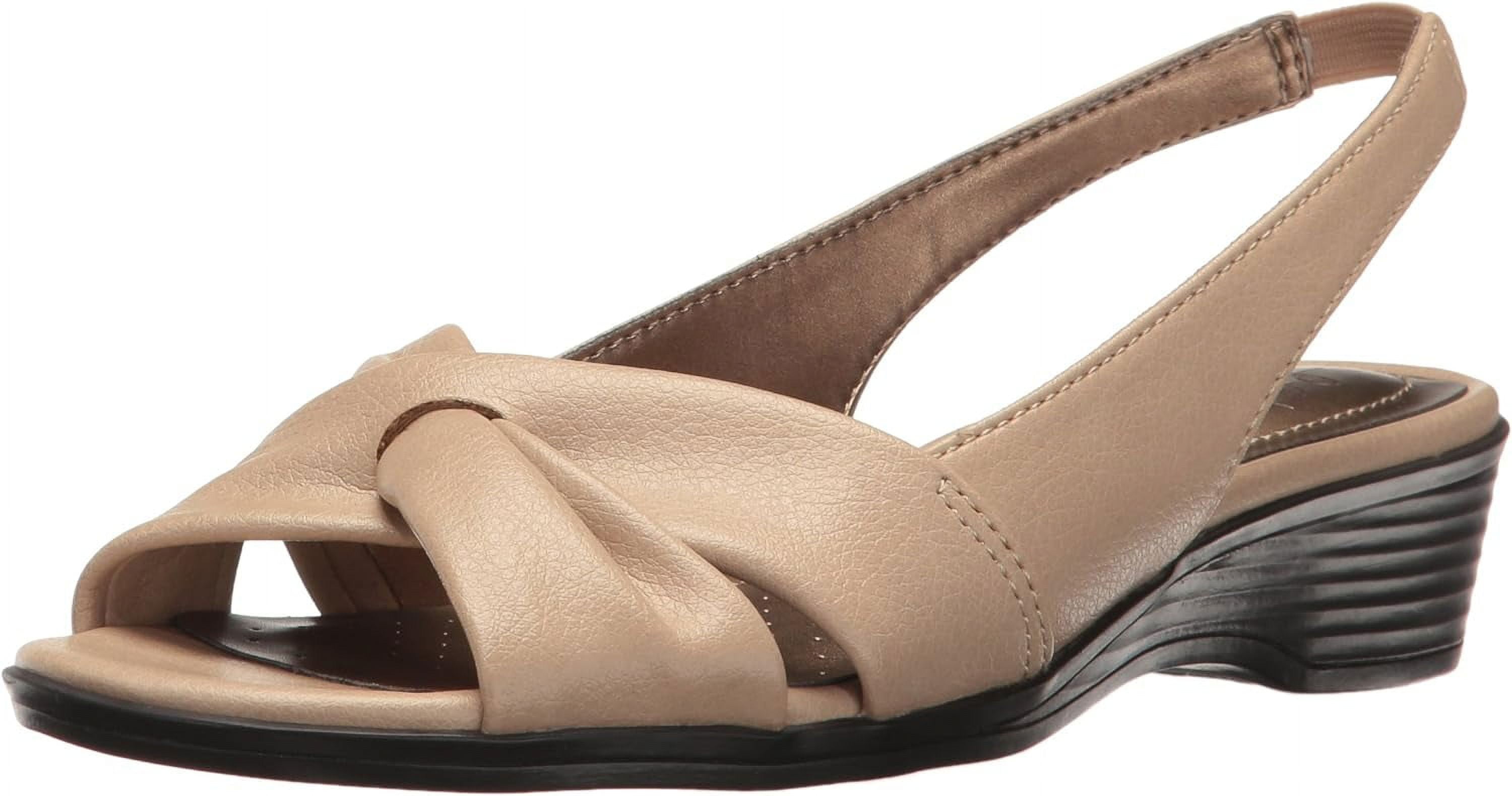 LifeStride Women s Mimosa 2 Flat Sandal Tender Taupe 6.5M Walmart
