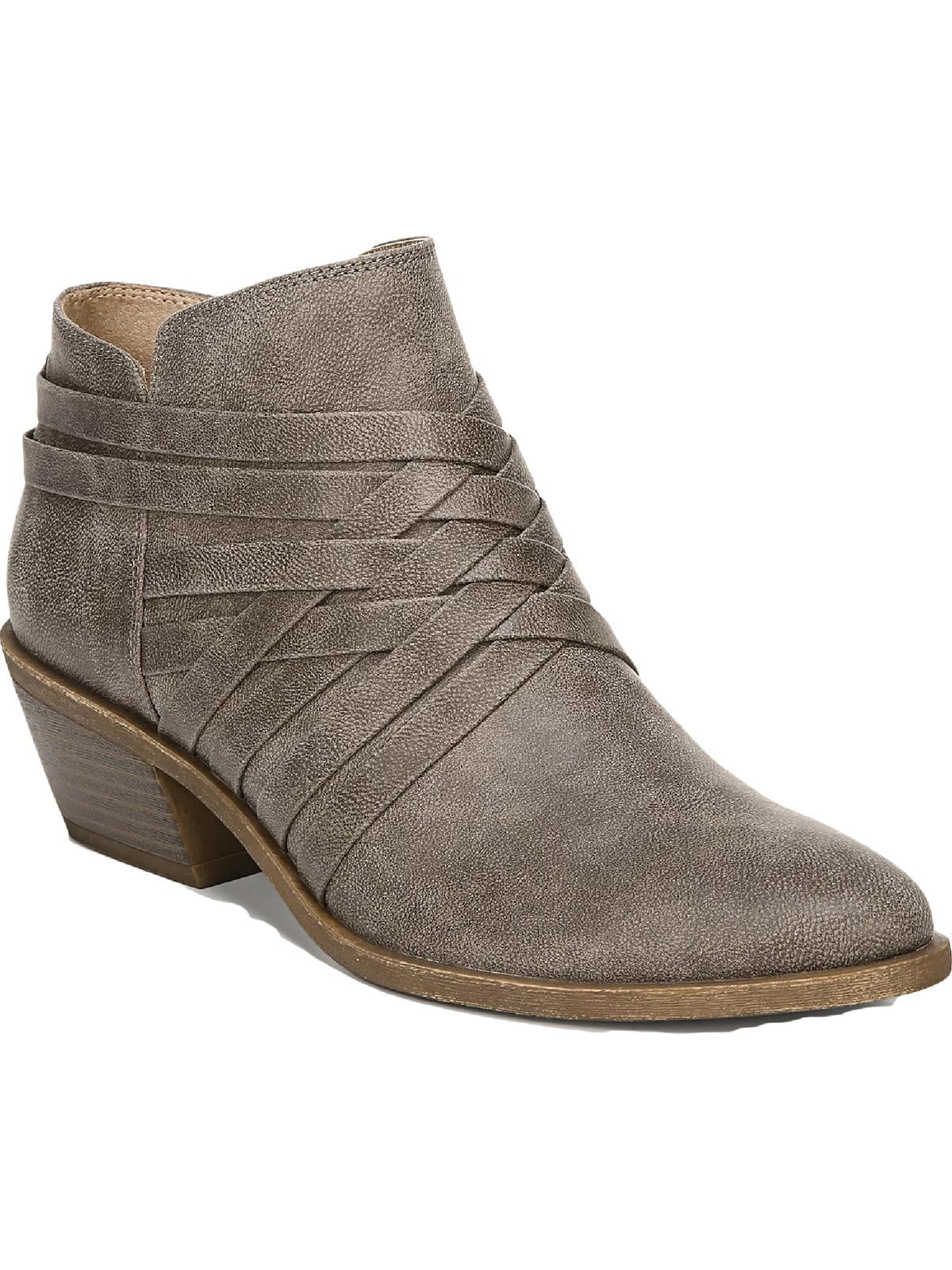 LifeStride Womens Prairie Faux Suede Zipper Ankle Boots Walmart