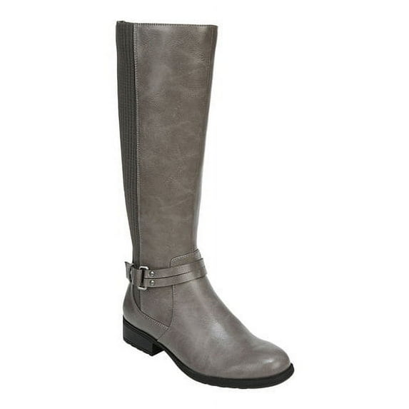 LifeStride Womens X-Anita Knee-High Heeled Riding Boots Gray 10 Medium (B,M)