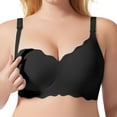 thumbnail image 1 of Women's Light Solid Color Thin Adjustable Shoulder Strap Sagging Maternity Breastfeeding Bra Strapless Bra Small Bras Bra for Women Full Coverage Padded Bras for Women Sports Bras for Women High, 1 of 5