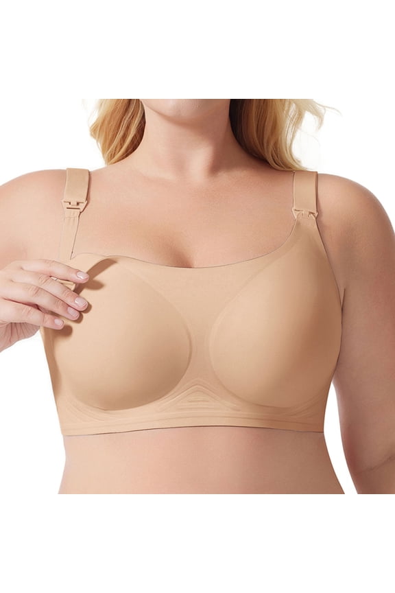 Women's Light Solid Color Thin Adjustable Shoulder Strap Sagging Maternity Breastfeeding Bra Womens Sports Bra Pack Women Bras plus Size One Shoulder Sports Bra Top Bra Strapless for Women Sports Bra