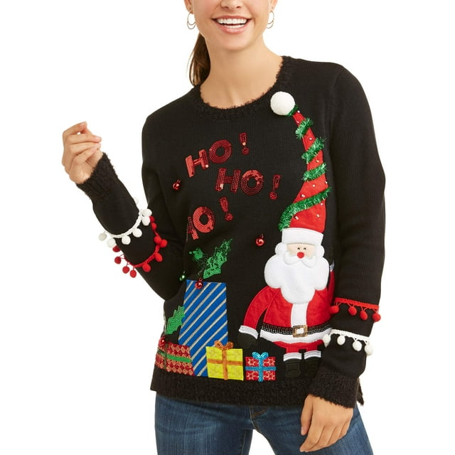 Women's Light Up Ugly Christmas Sweater - Walmart.com