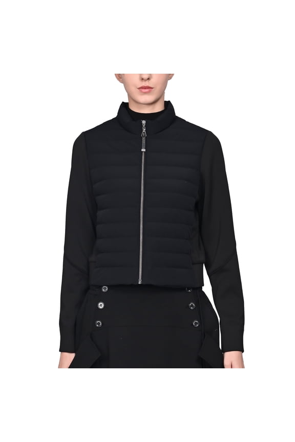 Women's Lightweight 90% Goose Down Puffer Jacket, 700+ Fill Power, Wind-Resistant, Stand Collar (Short Length)