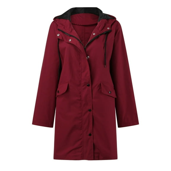 Women's Lightweight Anorak Hooded Windbreaker Jacket for Outdoor Activities and Workout