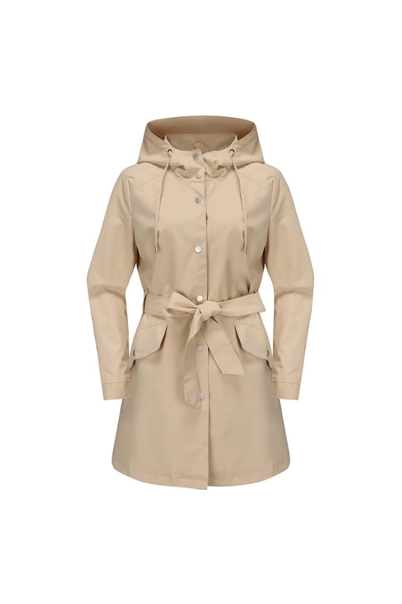 Women's Lightweight Anorak Jacket, Water-Resistant Pullover Hoodie with Utility Pockets, Windproof Spring Fall Shell for Streetwear, Hiking & Commuting