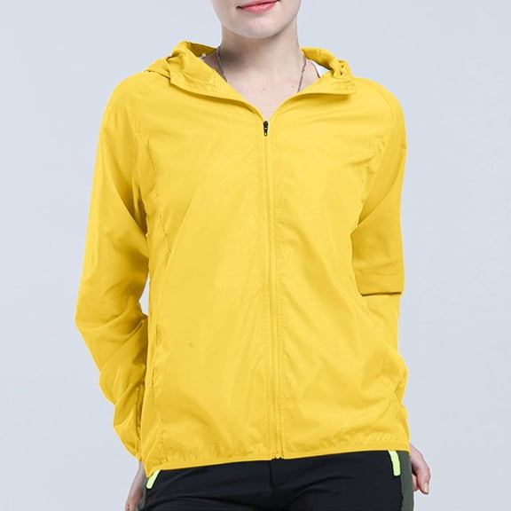 Women's Lightweight Anoraks Windbreaker with Hood Versatile Cycling Jacket Outdoor Raincoat for Hiking and Travel