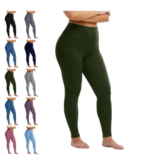 Women's Lightweight Base Layer Legging | 4-Way Stretch | Form Fitting 2025 Army Green XL