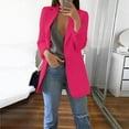 thumbnail image 1 of Women's Lightweight Blazer Jackets Open Front One Button Regular Office Blazer Boyfriend Blazer Jacket for Women Plus Size, 1 of 6