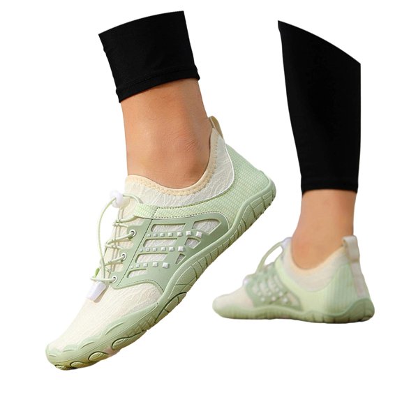 Women's Lightweight Breathable Quick-Dry Water Sports Sneakers for Hiking Swimming Outdoor Adventure Activities Non- Sole Versatile Mesh Upper Travel Beach Yoga River Trekking