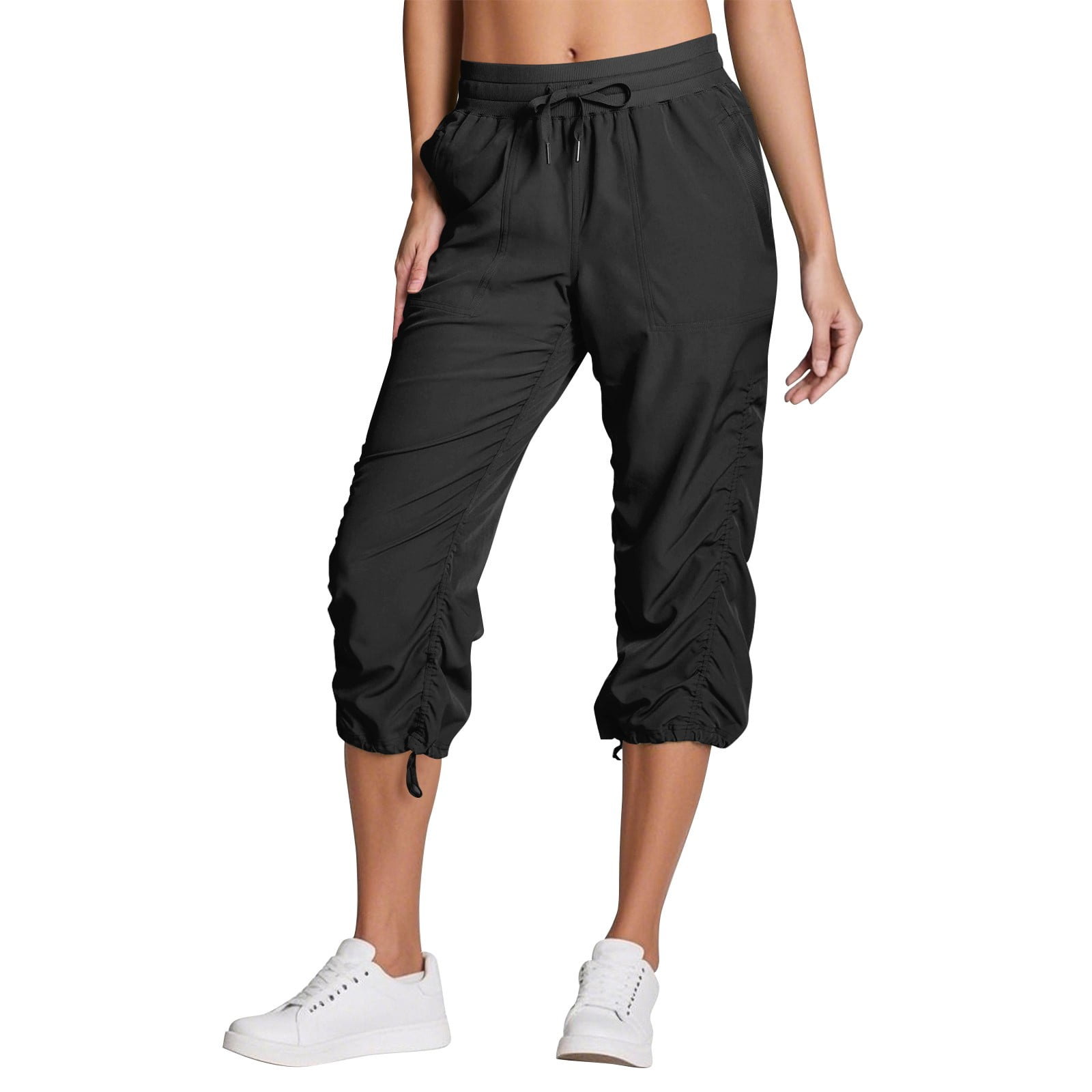 パンツ nuit.drawstring cropped cargo Creatch Cargo Cropped Drawstring in Dark Dust – SVRN