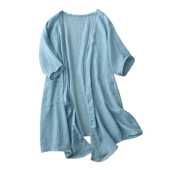 Women's Lightweight Cardigan Casual Long Sleeve Open Front Cover Up Soft Comfortable Versatile for Spring Summer Fall