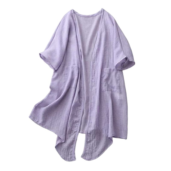 Women's Lightweight Cardigan Casual Long Sleeve Open Front Cover Up Soft Comfortable Versatile for Spring Summer Fall