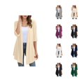 thumbnail image 1 of Women's Lightweight Cardigan Casual Loose Knit Shirt Long Sleeve Open Front Fall Fashion Comfortable Soft Stretchy Tops Outerwear Cardigan Sweaters for Women, 1 of 2