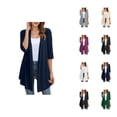 thumbnail image 1 of Women's Lightweight Cardigan Casual Loose Knit Shirt Long Sleeve Open Front Fall Fashion Comfortable Soft Stretchy Tops Outerwear Cardigan Sweaters for Women, 1 of 2