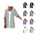thumbnail image 1 of Chic Women's Cardigan Long Sleeve Open Front Duster for Women Lightweight Soft Comfortable Sweater Casual Loose Fit Knit Cover Up For Spring Summer Everyday Wear Vacation Outfits, 1 of 2