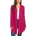 thumbnail image 1 of Women's Lightweight Casual Open Front Long Sleeve Solid Cardigan Office Wear S-3XL, 1 of 4
