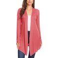 thumbnail image 1 of Women's Lightweight Casual Open Front Long Sleeve Solid Cardigan Office Wear S-3XL, 1 of 4