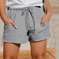 thumbnail image 1 of Women's Lightweight Casual Solid Color Breathable Fabric Shorts For Home And Outdoor Womens plus Size Pants Casual Women's Dress Pants for Work Business Casual Casual Linen Pants for Women Straight, 1 of 5