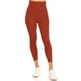 thumbnail image 1 of Women's Lightweight Control Stretch High Waist Capri Solid Workout Yoga Leggings, 1 of 4
