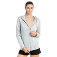 thumbnail image 1 of Women’s Lightweight Cotton Hoodie with Packets S-3XL Full Zip Cotton Blend Drawstring Zipper Hooded Sweatshirt Jacket Regular & Plus Size Casual Womenswear Activewear, 1 of 3