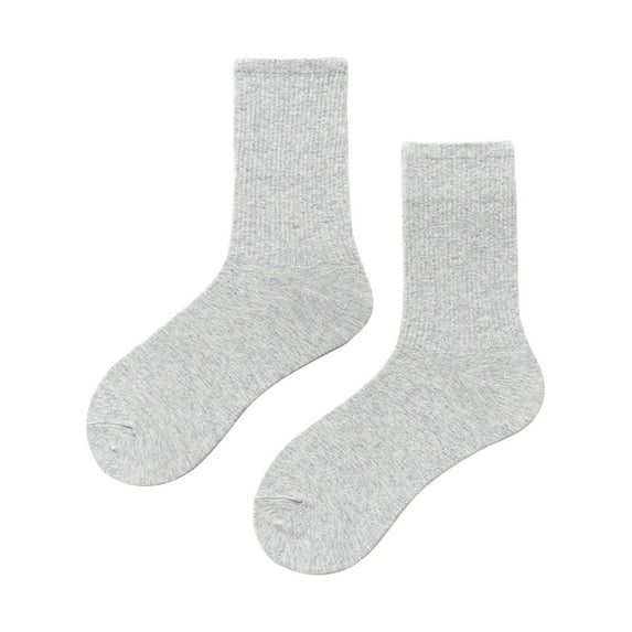 Women's Lightweight Crew Socks Soft Comfortable Solid Color All Season Wear