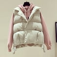 thumbnail image 1 of Women's Lightweight Cropped Puffer Vest Quilted Padded Zip up Sleeveless Jacket for Women Lapel Waistcoat with Pockets, 1 of 7