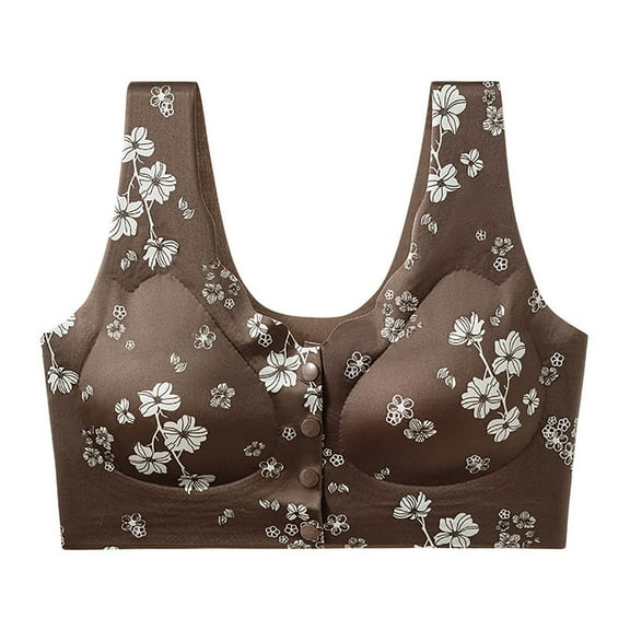 Women's Lightweight Everyday Bras - Women's Breathable Push-Up Bra for Everyday Wear Brown Xl