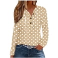 thumbnail image 1 of Women's Lightweight Eyelet Button Front Hoodie Long Sleeve Drawstring Pullover Casual Loose Fit Top, 1 of 5