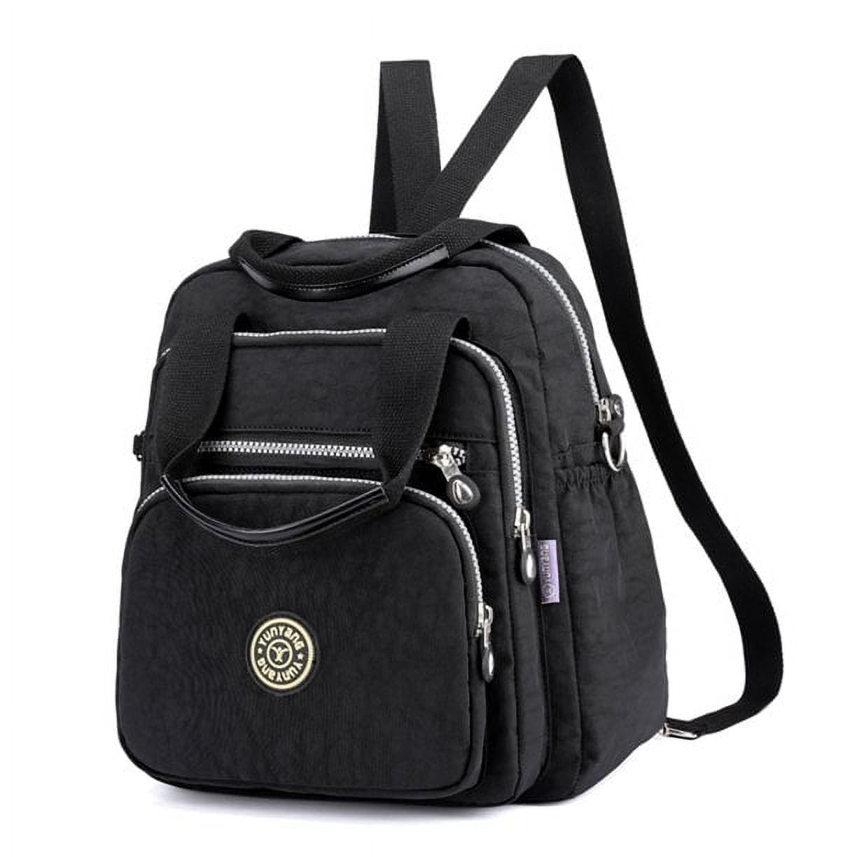 SEINPURE Women Nylon Crossbody Bag Waterproof Multi Pockets Shoulder  Handbags Small Lightweight Travel Purse Adjustable Strap (Black): Handbags