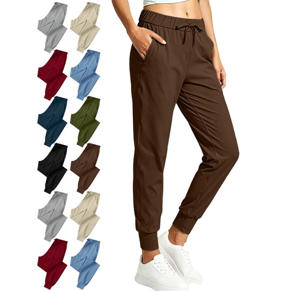 Womens Lightweight Hiking Pants Breathable Quick Dry Waterproof Camping Fishing Running Athletic Active Jogger Pant