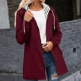 thumbnail image 1 of Women's Lightweight Hiking Windbreaker Jacket With Hood Striped Pockets Outdoor Anorak Coat For Trekking Travel, 1 of 7