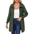 thumbnail image 1 of Women's Lightweight Hooded Anorak Jacket Long Sleeve Casual Windproof Outerwear for Spring Autumn Seasons, 1 of 2