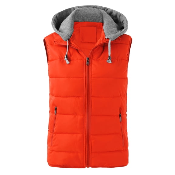 Women's Lightweight Hooded Oversized Sleeveless Zip Water Packable Winter Warm Vest Coat