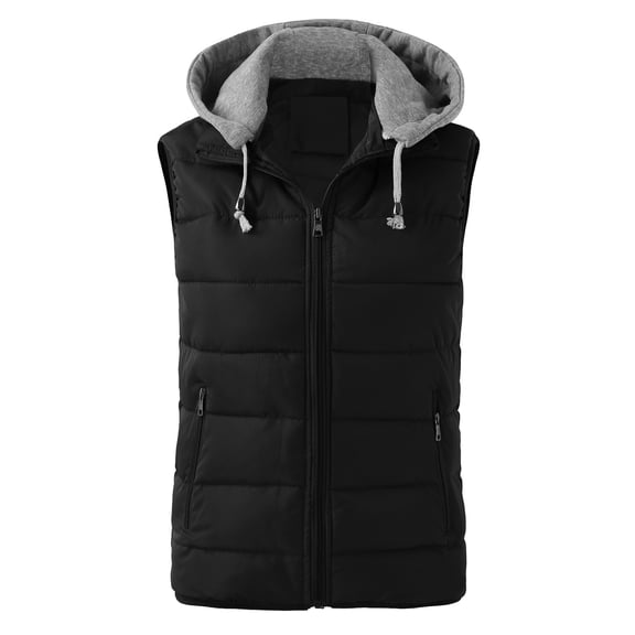 Women's Lightweight Hooded Oversized Sleeveless Zip Water Packable Winter Warm Vest Coat