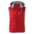 thumbnail image 1 of Women's Lightweight Hooded Oversized Sleeveless Zip Water Packable Winter Warm Vest Coat, 1 of 4