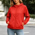 thumbnail image 1 of Women's Lightweight Hooded Zip Up Jacket – Versatile Summer Sun Protection Coat in Sizes S-4XL, Breathable Outdoor Casual Outerwear for Daily Travel, 1 of 6