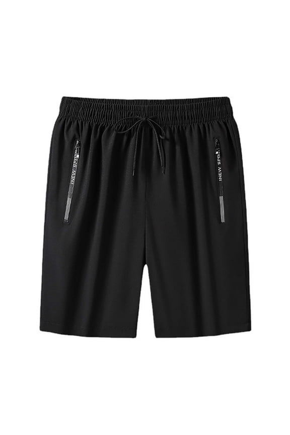 Women’s Lightweight Ice Silk Shorts, Quick Dry Stretch Iced Active Shorts, Elastic Waist Yoga or Lounge Shorts Black 2XL