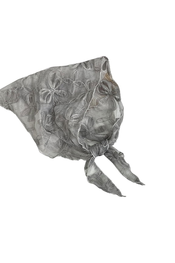 Women's Lightweight Lace Scarf Balletcore Versatile Neck Wrap With Compact Foldable Design For Daily Outfits