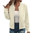 thumbnail image 1 of Women's Lightweight Layering Jacket with Pockets Versatile Zippered Outerwear for Spring Fall Transition Comfortable Casual Coat, 1 of 8