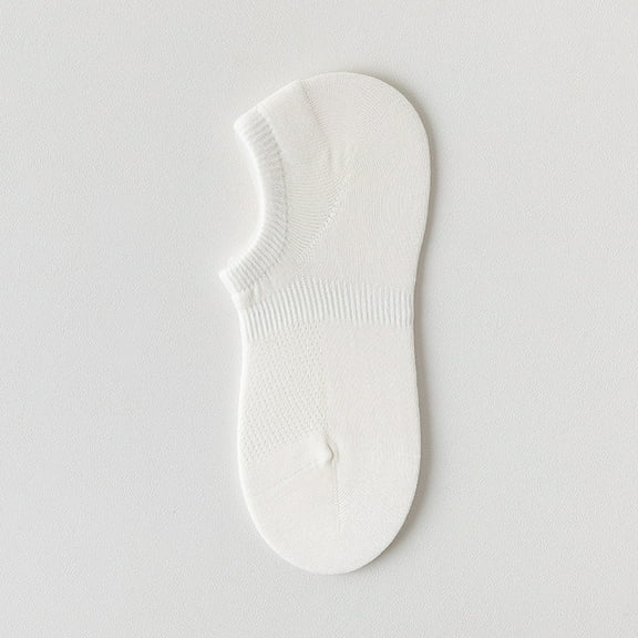 Women’s Lightweight No-Slip Boat Socks - Breathable Summer Mesh for Ultimate Comfort (One Size, 6 Pairs)