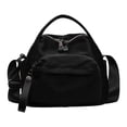 thumbnail image 1 of Women's Lightweight Nylon Crossbody Handbag, Fashionable Spacious Shoulder Bag, Adjustable Strap Organizer Purse with Multiple Pockets for Travel Work, Khaki Black Coffee, 1 of 9
