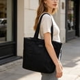 thumbnail image 1 of Women's Lightweight Nylon Tote Bag Large Capacity Waterproof Shoulder Bag Handbag for Work College Daily Use, 1 of 6