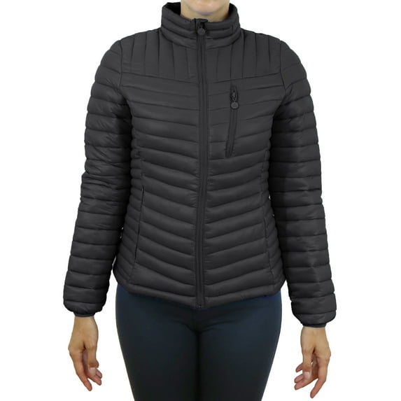 Women's Lightweight Puffer Bubble Jacket - Modern Fit Design